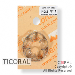 CORT C 222 ROSA N.4 HOJALATA x 1